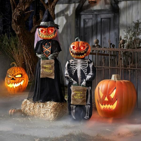 Home Depot 3ft. Halloween Animated LED Pumpkin Twins NEW for 2022 NEXT