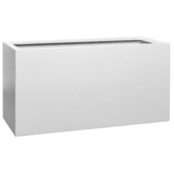 PotteryPots Essential Jort Medium 40 In Matte White Fiberstone Indoor potterypots-essential-jort-medium-40-in-matte-white-fiberstone-indoor