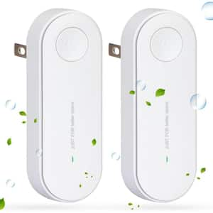 20 Sq. Ft. Mini Portable Plug-in Negative Ion Air Purifier in White (2 Pack)