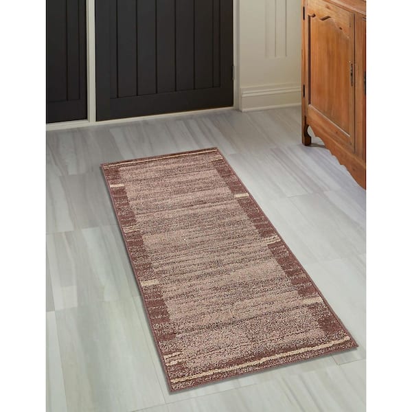 Autumn Foilage Brown 2' 0 x 6' 0 Runner Rug