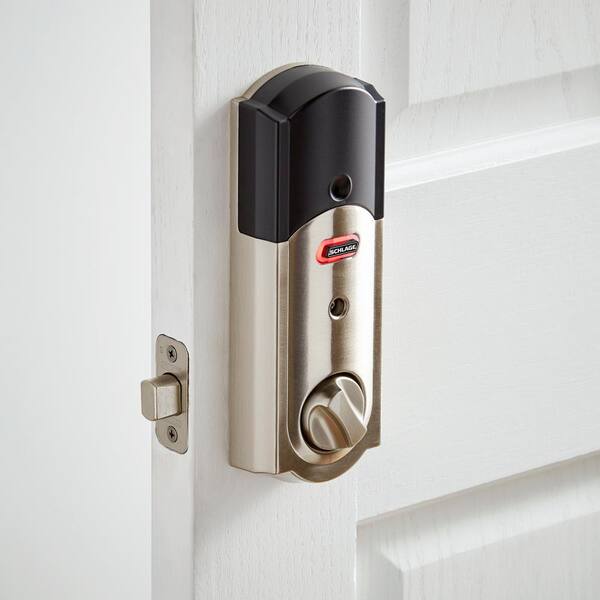 Schlage® Touch Camelot Satin Nickel Electronic Keyless Entry Door