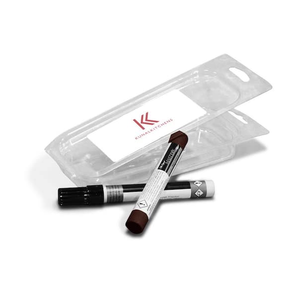 Jamestown Recessed 4.5 in. W x 8.25 in. H x 0.7 in. D in Espresso Touch-Up Kit in Assembled Base Cabinet