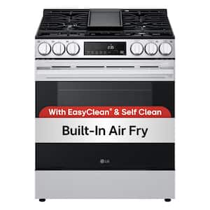 Smart Gas 30 in. 5 Burners Slide-in Gas Range in Stainless Steel with Convection, Air Fryer and Premium Handle