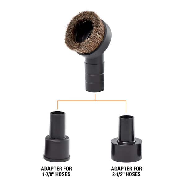 Ridgid - Vacuum Cleaner Attachments & Hose; Attachment Type: Dust Brush;  For Use With: Wet/Dry Vacs - 76335512 - MSC Industrial Supply