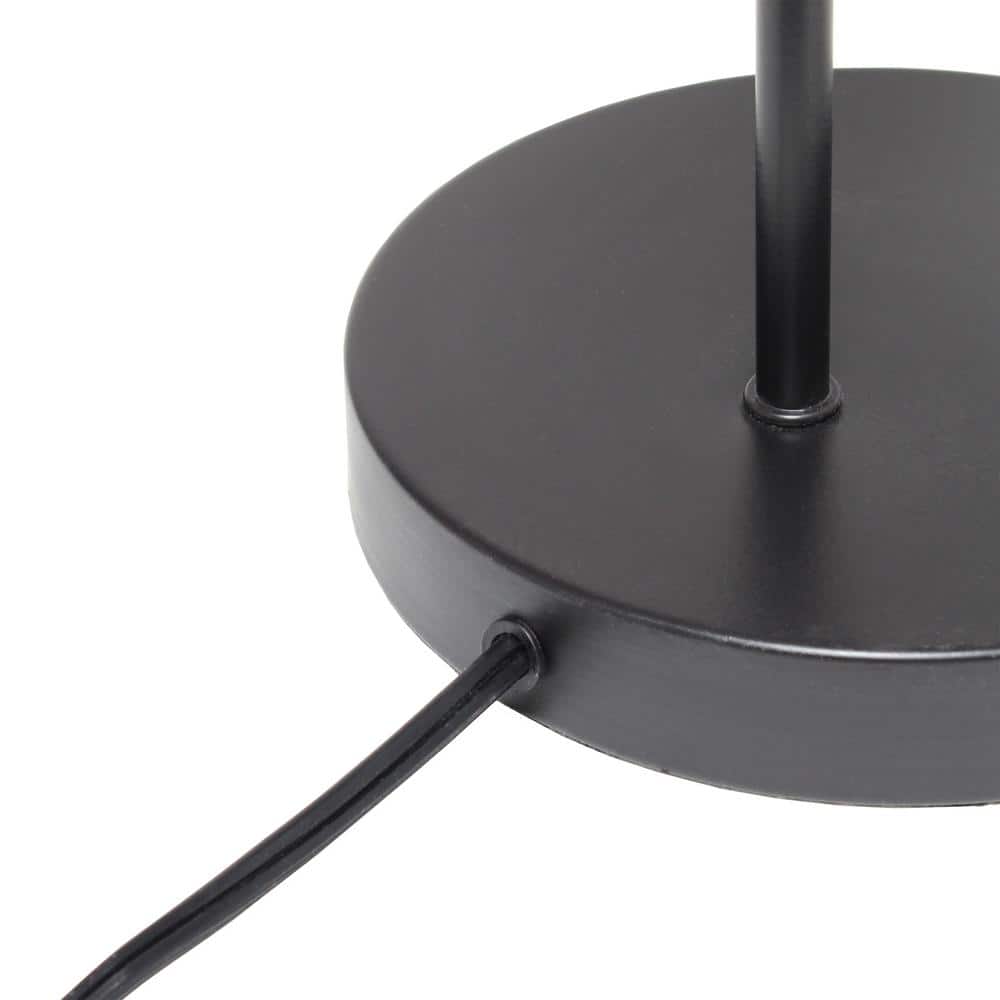 Black Metal Cage Industrial Table Lamp, 20-inch