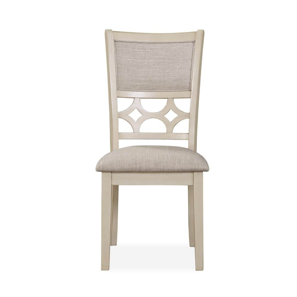 Mitchell 5-Piece Beige and Brown Round Dining Set with Storage Shelf