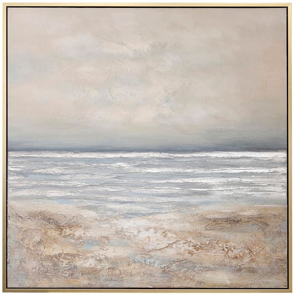 1-Piece Framed Coastal Art Print 49.75 in. x 49.75 in.