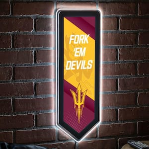 Arizona State University Pennant 9 in. x 23 in. Plug-in LED Lighted Sign