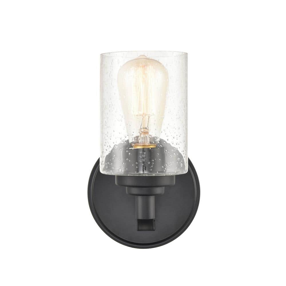 1-Light 4.375 in. Matte Black Wall Sconce price history on PriceWatchPro