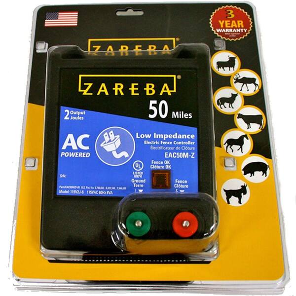 Zareba Eac50m-z Electric Fence Charger 115 V 2 J for sale online 