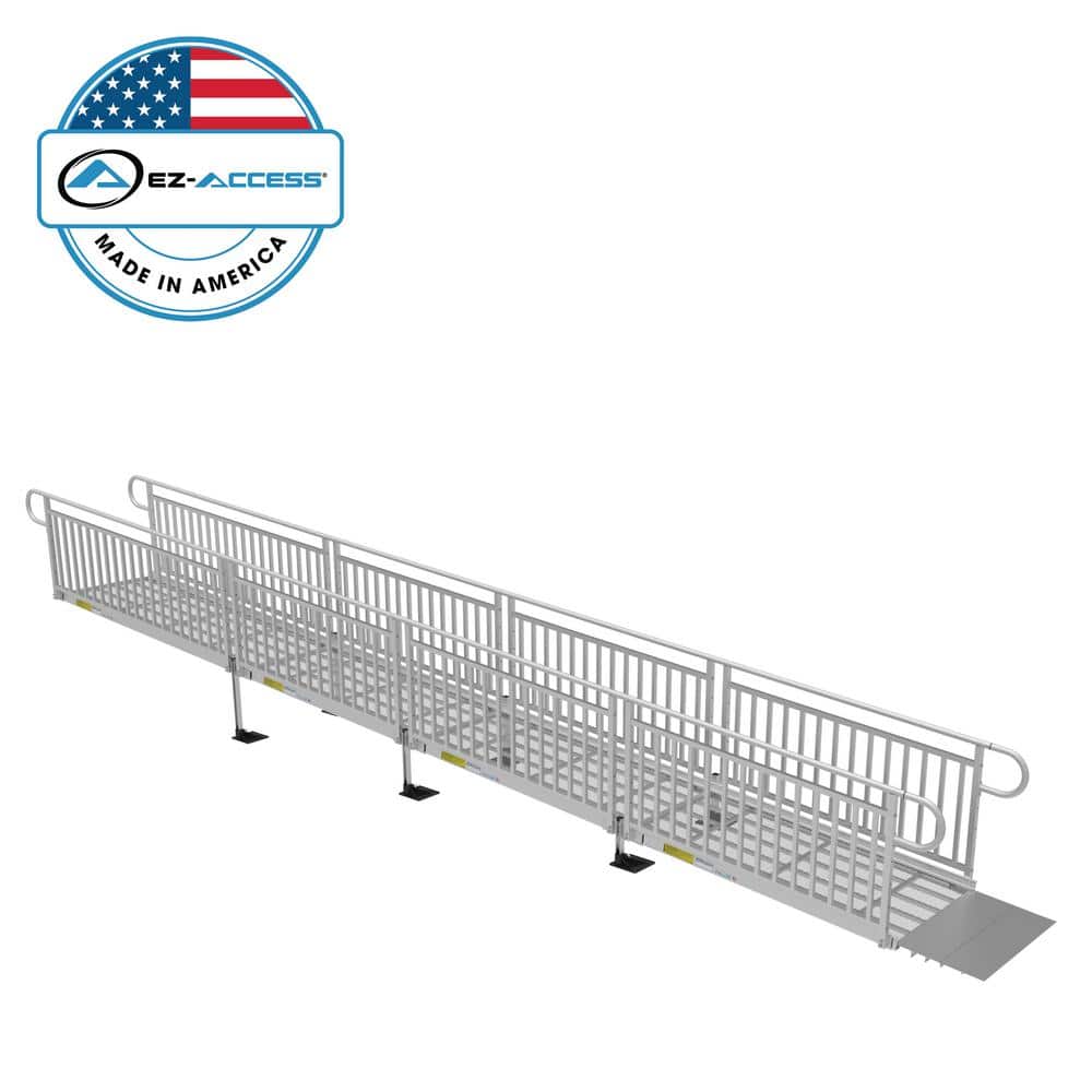PATHWAY 3G 26 ft. Wheelchair Ramp Kit with Expanded Metal Surface and Vertical Picket Handrails price history on PriceWatchPro