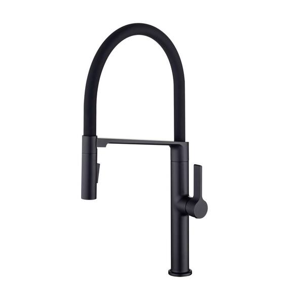 Lukvuzo Single Handle Pull Down Sprayer Kitchen Faucet with