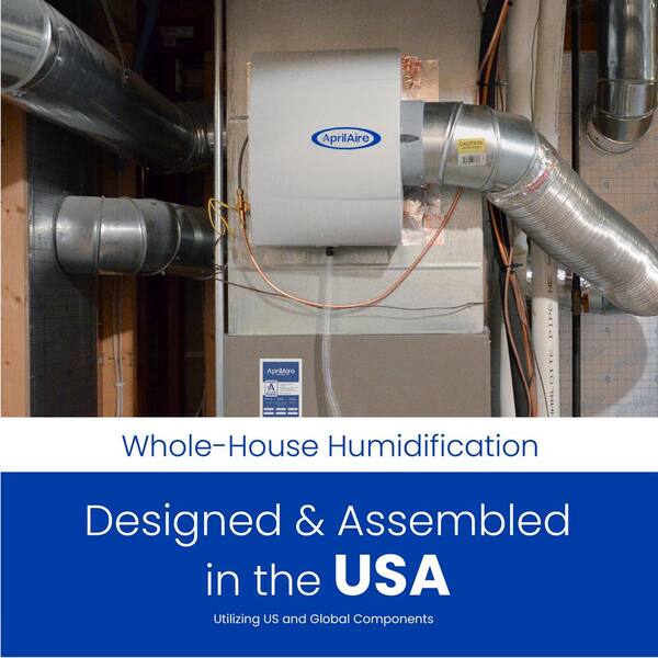 HE360D 18 Gal. Powered Flow-Through Whole House Humidifier and Digital  Humidistat