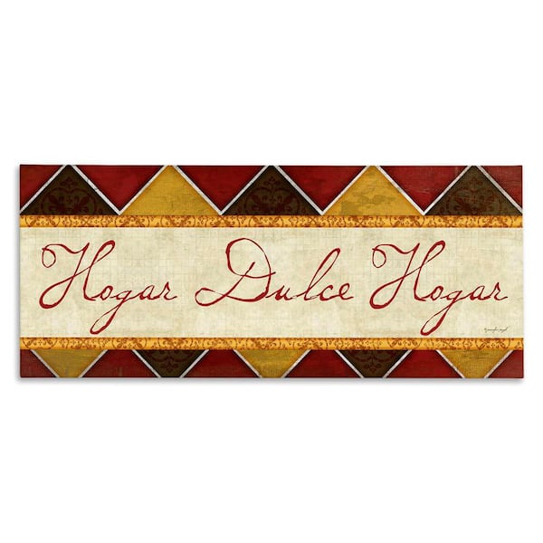 Stupell Industries Sweet Home Traditional by Jennifer Pugh Gallery Wrapped Unframed Typography Graphic Art Print 20 in. x 48 in.