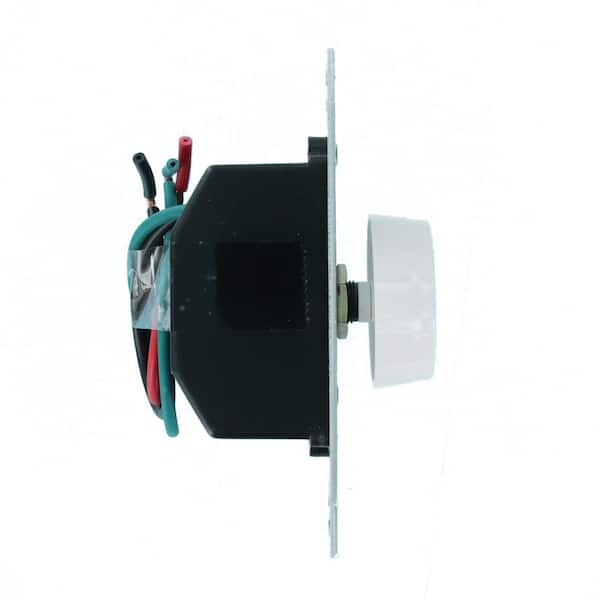 Leviton 1.5 Amp Trimatron Single Pole Step Control Rotary Fan Speed Control, White with Ivory and Light Almond Knobs Included