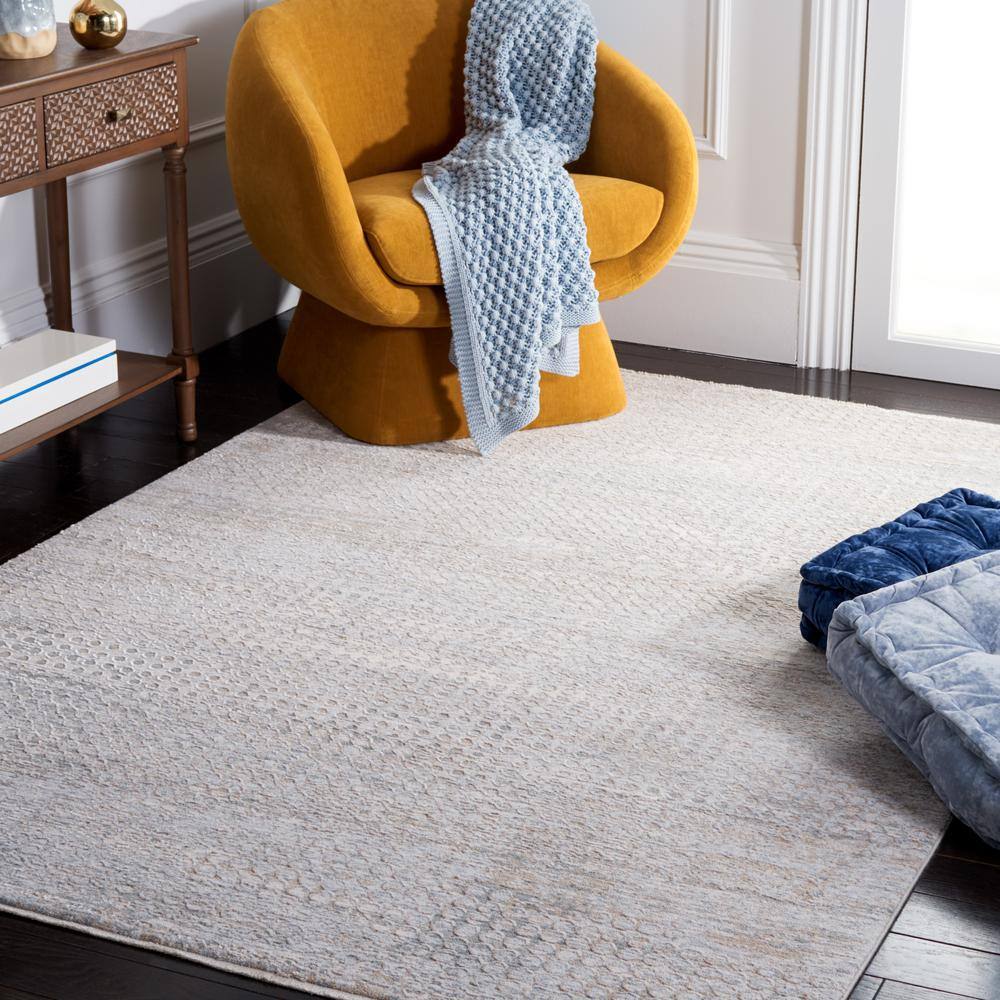 Marmara Blue and Ivory 2' x 8' Runner Rug