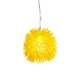 Urchin 1-Light Un-Mellow Yellow Mini Pendant
