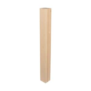 35-1/4 in. x 3-1/2 in. Unfinished North American Solid Maple Kitchen Island Leg