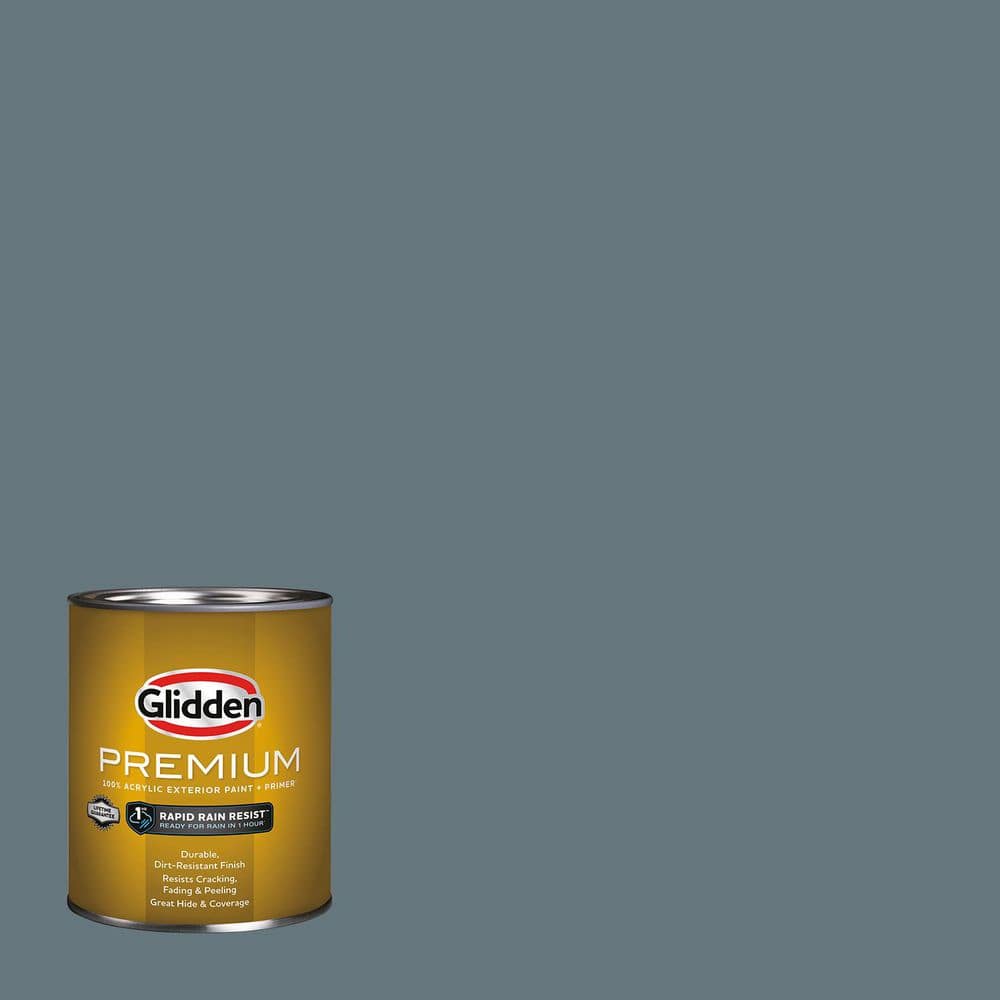 Glidden Premium 1 qt. PPG1037-5 Night Rendezvous Flat Exterior