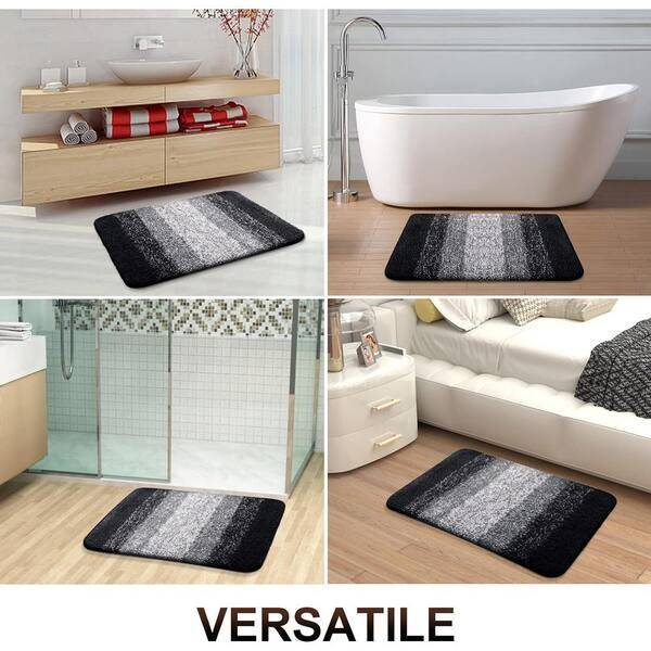 Toilet Floor Mats - Black