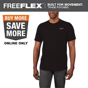 Milwaukee Men's 2X-Large Black Cotton/Polyester Short-Sleeve