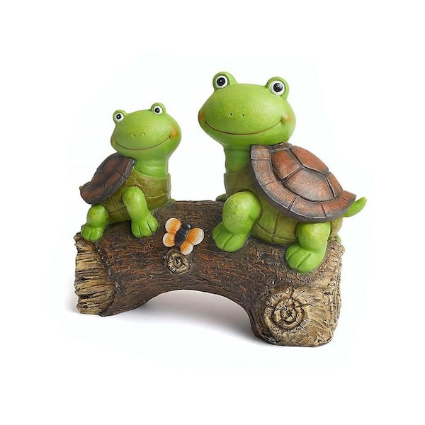 Unbranded Resin Solar Frog Garden Statue