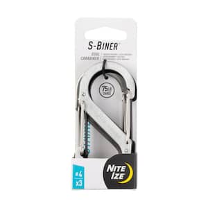 Nite Ize S-Biner Size 4 25 Lb. Capacity Black S-Clip Key Ring