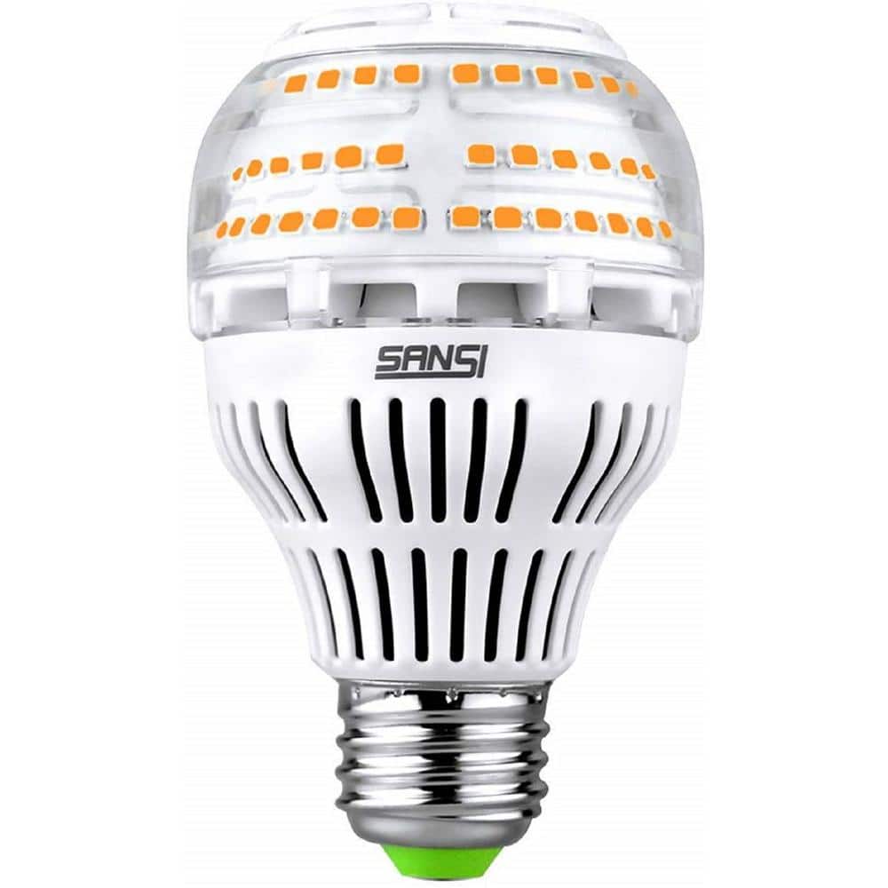 pint lied elke dag SANSI 150-Watt to 200-Watt Equivalent A19 Dimmable LED Light Bulb in Warm  White, 3000K (1-Pack) 01-02-001-011730 - The Home Depot