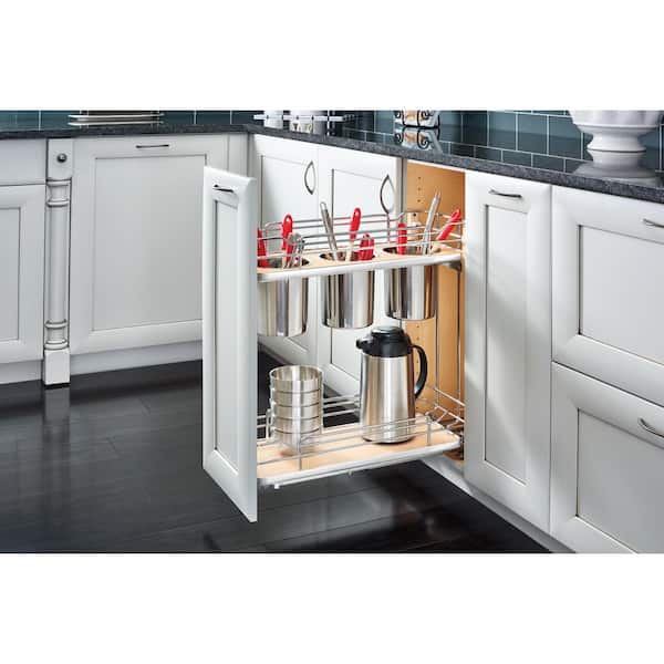 Rev-A-Shelf 2-Tier Utensil Pullout Organizers w/ Soft-Close