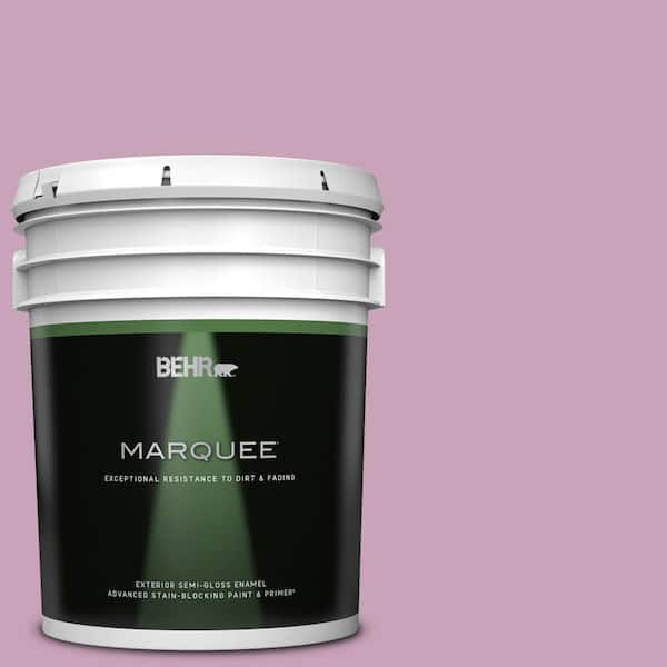 BEHR MARQUEE 5 gal. #690D-4 Taste of Berry Semi-Gloss Enamel Exterior Paint & Primer