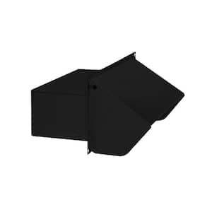 3-1/4 in. x 10 in. Steel Wall Cap in Black