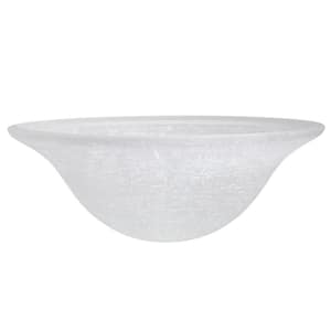6 in. H x 15-3/4 in. Dia/Frosted Glass Shade For Torchiere Lamp, Swag Lamp and Pendant