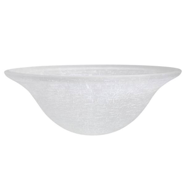 6 in. H x 15-3/4 in. Dia/Frosted Glass Shade For Torchiere Lamp