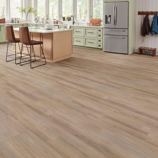 Hockley Oak 22 MIL x 8.7 in. W x 59 in. L Waterproof Click Lock Luxury Vinyl Plank Flooring (25 sq. ft./Case)