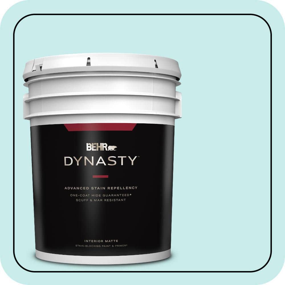 5 gal. #P460-1 Morning Sky Matte Interior Stain-Blocking Paint & Primer price history on PriceWatchPro