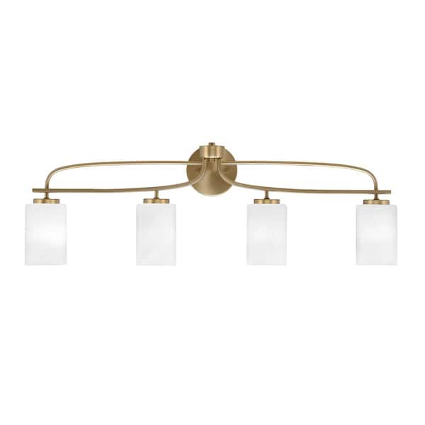 Unbranded Olympia 36 in. 4-Light New Age Brass Vanity Light
