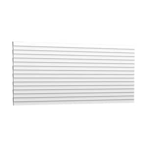 5/8 in. D x 9.875 in. W x 102 in. L Ripple Primed White Polyurethane 3D Wall Covering Panel Moulding (1-Pack)
