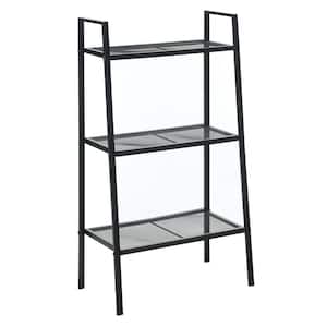 Designs2Go 40.75 in. Black Tall Standard Metal Indoor Plant Stand with 3 Tiers