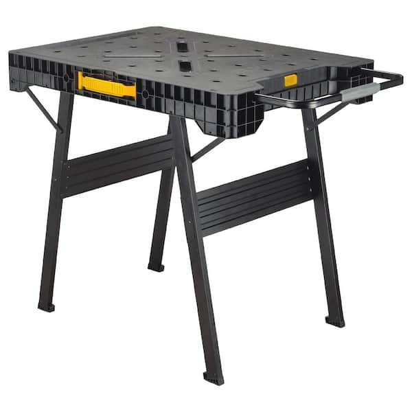 Folding Workbench Table Station Portable Garage Compact Lightweight with Clamps 