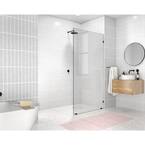 Glass Warehouse 45 in. x 78 in. Frameless Fixed Shower Door in Matte ...