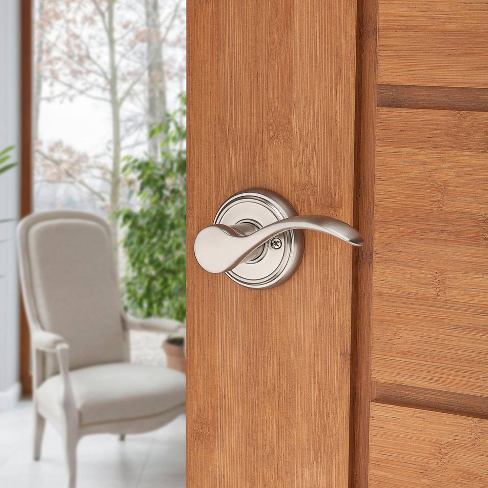 Satin Nickel Right-Handed Half Dummy Door Lever