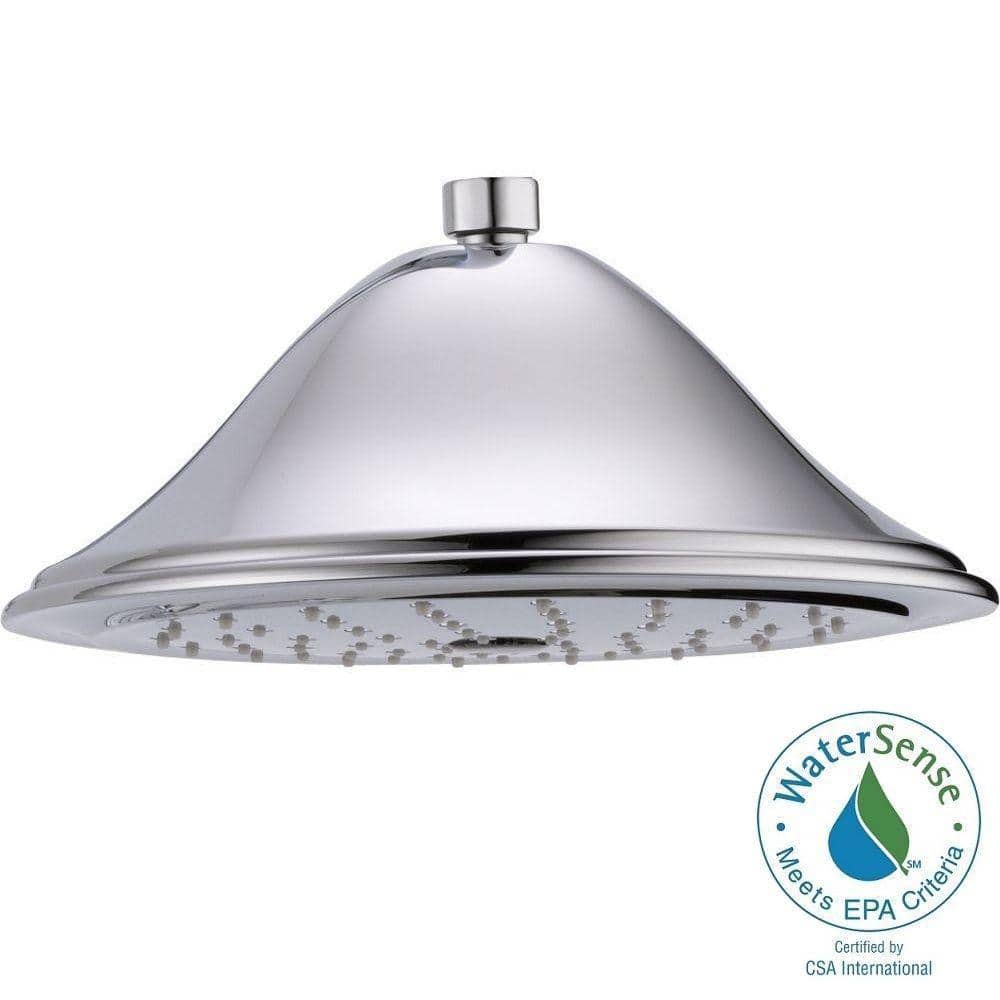 Delta 1-Spray Patterns 2.5 GPM 9.38 in. Wall Mount Fixed Shower