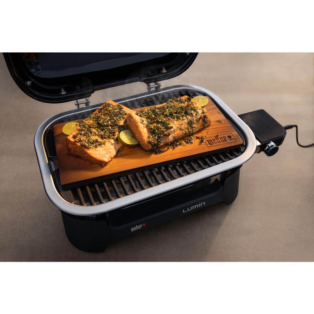 Weber Lumin Compact Yellow Electric Grill with High-Heat Sear