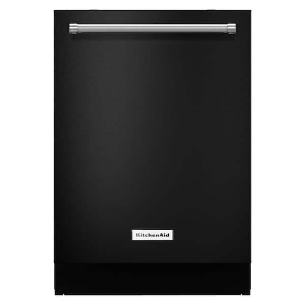 KitchenAid 24 in. Top Control Dishwasher in Black with Stainless Steel Tub