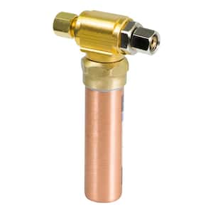 1/4 in. OD x 1/4 in. OD Female Compression Tee Copper Water Hammer Arrestor Type AA