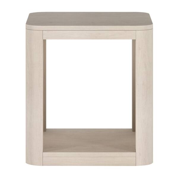 Meyer&Cross Kellan 20 in. Alder White Square MDF Top End Table ST2183