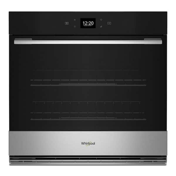 Whirlpool 30 in. Single Electric Wall Oven with Convection Self-Cleaning in Fingerprint Resistant Stainless Steel