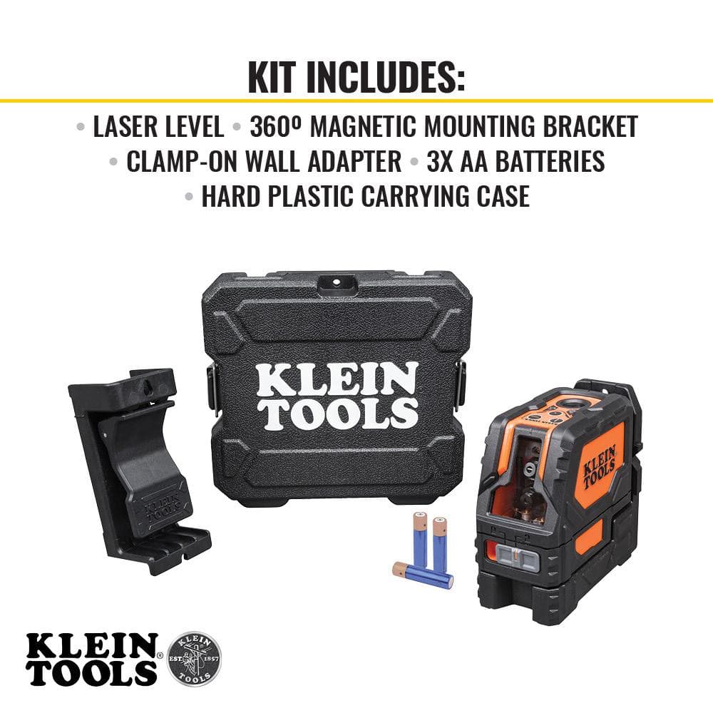 Klein Tools Self-Leveling Cross-Line Laser Level with Plumb Spot