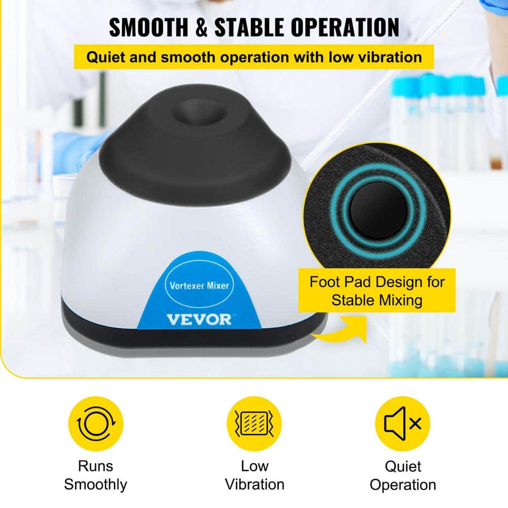 Vortex Mixer, 3000 RPM Mini Vortex Mixer Shaker, Touch Function Scientific Lab Vortex Shaker, Up to 50 ML - thumbnail 6