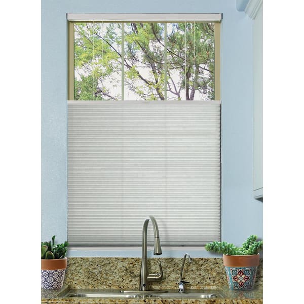 Linen Cordless Light Filtering Polyester Cellular Shades - 38.5 In. W X 48 In L Qcln384480